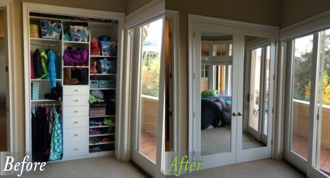 master closet Before and After